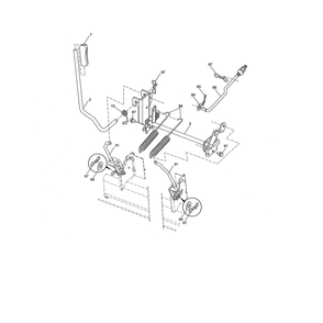 Mower Lift Diagram and Parts List for YTH2348-917240440  Husqvarna Lawn Tractor
