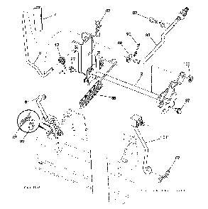 Mower Lift / Deck Lift Diagram and Parts List for YTH150TWIN (96041002203)(2009-01) Husqvarna Lawn Tractor