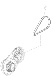 Drive Belt Diagram and Parts List for HUV4421GXP 2009 Husqvarna Lawn Tractor