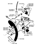 Page J Diagram and Parts List for 51 1990-01 Husqvarna Chainsaw