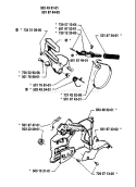 Page C Diagram and Parts List for 55 1990-01 Husqvarna Chainsaw