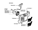 Page K Diagram and Parts List for 51 1991-10 Husqvarna Chainsaw
