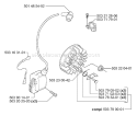 Page F Diagram and Parts List for 55 2006-02 Husqvarna Chainsaw
