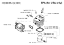 Page K Diagram and Parts List for 55EPA 55 EPA 1998-06 Husqvarna Chainsaw