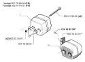 Page H Diagram and Parts List for 51 2000-05 Husqvarna Chainsaw