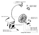 Page E Diagram and Parts List for 55RANCHEREPA 55 Rancher EPA 1998-08 Husqvarna Chainsaw
