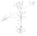 Page B Diagram and Parts List for 55R21HVB 55 R 21 HVB 954223210 -2003-12 Husqvarna Lawn Mower