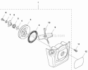 Starter Diagram and Parts List for 560BTS 2011-10 Husqvarna Leaf Blower / Vacuum
