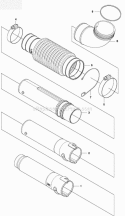 Tube Diagram and Parts List for 560BTS 2011-10 Husqvarna Leaf Blower / Vacuum