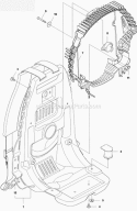 Frame Diagram and Parts List for 560BTS 2011-10 Husqvarna Leaf Blower / Vacuum