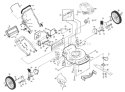 Page B Diagram and Parts List for 560HS 560 HS 954140058B -1998-07 Husqvarna Lawn Mower