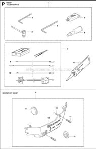 Page A Diagram and Parts List for 562XP  Husqvarna Chainsaw