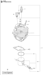 Page I Diagram and Parts List for 562XP  Husqvarna Chainsaw