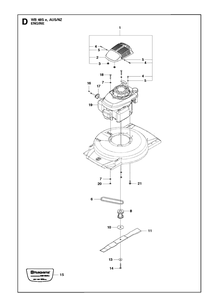 Engine Diagram and Parts List for WB48SE 96644090204 Husqvarna Lawn Mower