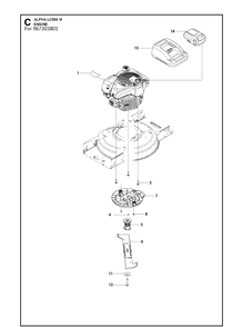 Engine 2 Diagram and Parts List for LC353VI Classic Husqvarna Lawn Mower