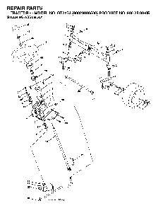 Steering Diagram and Parts List for GT2254 (96023000500)(2005-05) Husqvarna Lawn Tractor