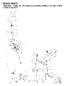 Steering Diagram and Parts List for YTH1848XP (HAU18H48C, 954170057)(2003-01) Husqvarna Lawn Tractor