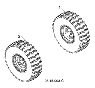 Wheels And Tires 2 Diagram and Parts List for ST327  Husqvarna Snow Blower