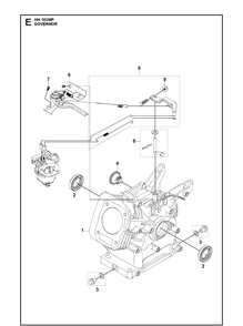 Governor Diagram and Parts List for 970505201 2021-01 Husqvarna Engine