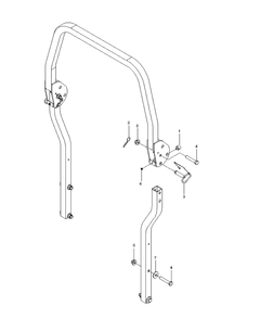 Protection Frame Diagram and Parts List for MZ52 (967277405)(2014-03) Husqvarna Lawn Mower