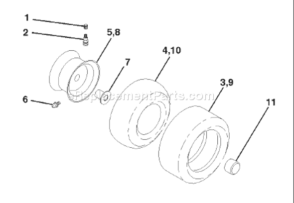 Page K Diagram and Parts List for YTH145 (954140015A) (1999-05) Husqvarna Lawn Tractor