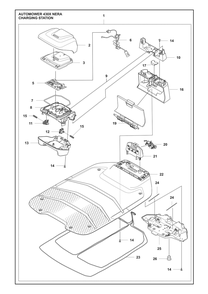 Part Location Diagram of 535558603 Husqvarna SUPPORT TOWER