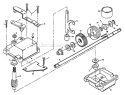 Part Location Diagram of 702511 Husqvarna Gear Case Assembly