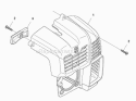 Cylinder Cover Diagram and Parts List for 570BTS 2011-05 Husqvarna Leaf Blower / Vacuum