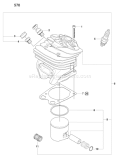 Page I Diagram and Parts List for 570 2008-08 Husqvarna Chainsaw