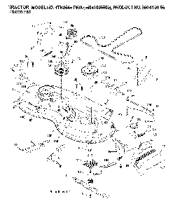 Mower Deck / Cutting Deck Diagram and Parts List for YTH2546TWIN (96041005500, 960410055)(2007-04) Husqvarna Lawn Tractor