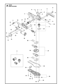 Part Location Diagram of 593651501 Husqvarna Gear