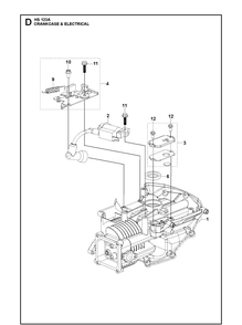 Crankcase And Electrical Diagram and Parts List for 529347201 2021-01 Husqvarna Engine