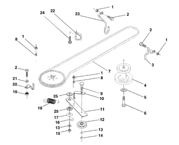 Ground Drive Diagram and Parts List for LT125 (954170001-C)(1998-10) Husqvarna Lawn Tractor