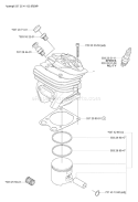 Page M Diagram and Parts List for 575 XP EPA 2007-01 Husqvarna Chainsaw