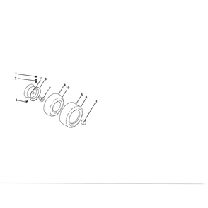 Wheels & Tires Diagram and Parts List for LGT24K54 240470 Husqvarna Lawn Tractor