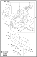 Part Location Diagram of 537013702 Husqvarna Bar Plate