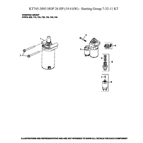 Engine >> Starter Diagram and Parts List for 96043029500  Husqvarna Lawn Tractor
