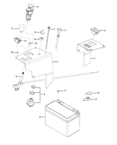 Console Diagram and Parts List for Z560X  Husqvarna Lawn Mower