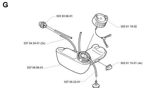 Part Location Diagram of 532410524 Husqvarna Guard