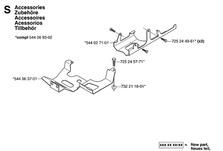 Part Location Diagram of 544069302 Husqvarna Kit