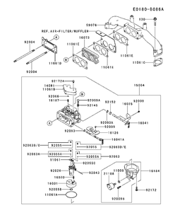 Carburetor Diagram and Parts List for FX751V-FS00 2017-09 Husqvarna Engine