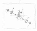 Crankshaft Diagram and Parts List for 580BFS 2011-05 Husqvarna Leaf Blower / Vacuum