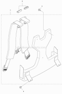 Harness Diagram and Parts List for 580BTS 2011-05 Husqvarna Leaf Blower / Vacuum
