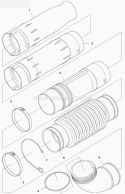 Tube Diagram and Parts List for 580BTS 2011-05 Husqvarna Leaf Blower / Vacuum