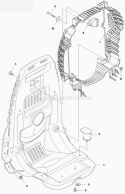 Frame Diagram and Parts List for 580BTS 2011-05 Husqvarna Leaf Blower / Vacuum