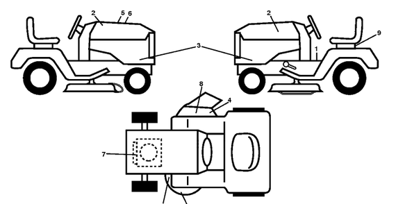 Part Location Diagram of 586000601 Husqvarna Decal decal.eng.bs.endur.22hp.