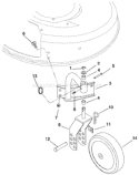 Part Location Diagram of 606000150 Husqvarna Bushing-Sleeve .625x.750x.500