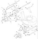 Page H Diagram and Parts List for 580RSW 580 RSW 2000-11 Husqvarna Lawn Mower