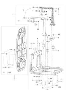 Spray System Diagram and Parts List for 321S15 967078502 Husqvarna Sprayer