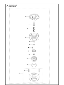 Part Location Diagram of 503252601 Husqvarna BALL BEARING